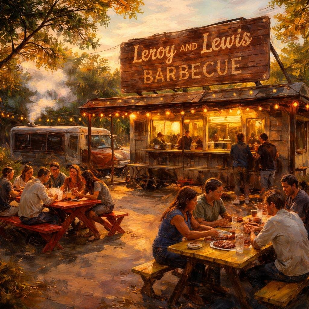 The rich, smoky scent of brisket fills the air, inviting memories of backyard gatherings and sunset picnics. Each slice carries warmth and tradition, connecting me to Austin’s heart.