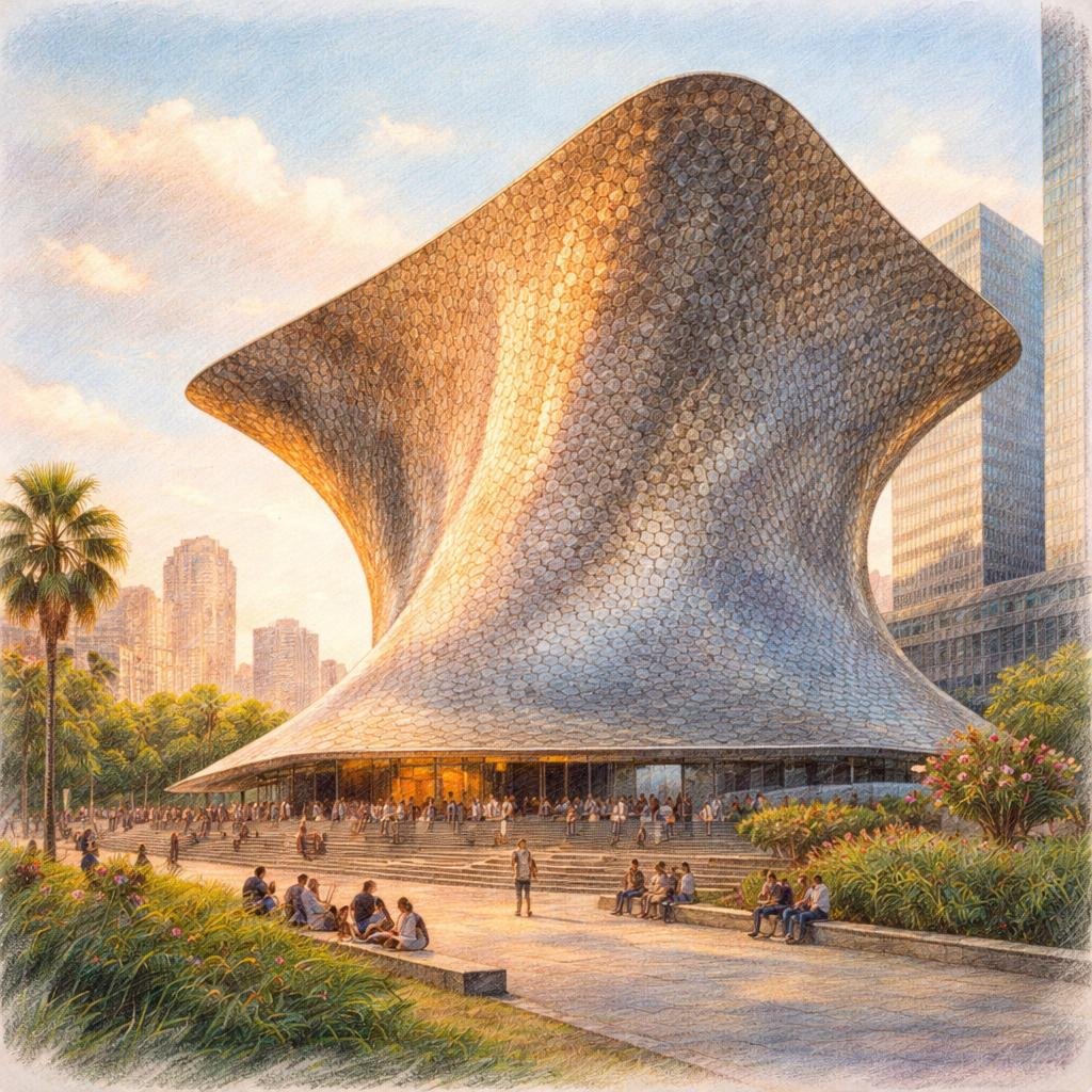 The soft curves of my architecture cradle light in a dance, casting gentle shadows on the artwork within. Each glance reveals a unique story, inviting quiet contemplation in this vibrant space.