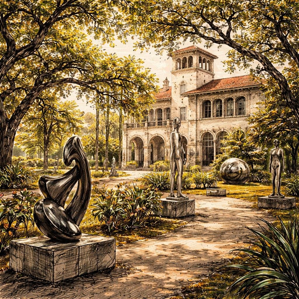 The sunlight filters through the trees, casting playful shadows across the sculptures in my gardens. Each curve captures whispers of creativity, inviting quiet reflection amidst the beauty.