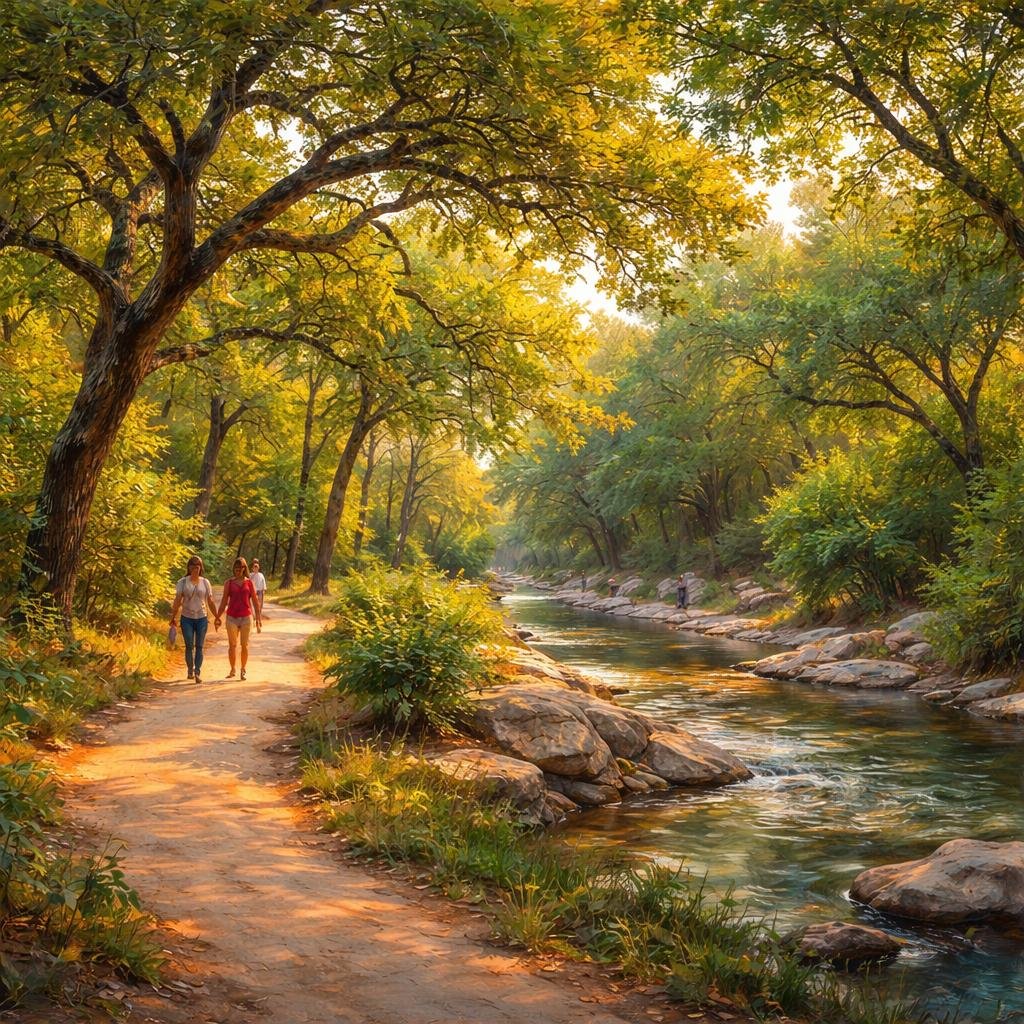 The trails wind through a vibrant tapestry of greens, where the rustling leaves create a gentle soundtrack. I hold countless moments of connection, each path a reminder of shared adventures waiting t…